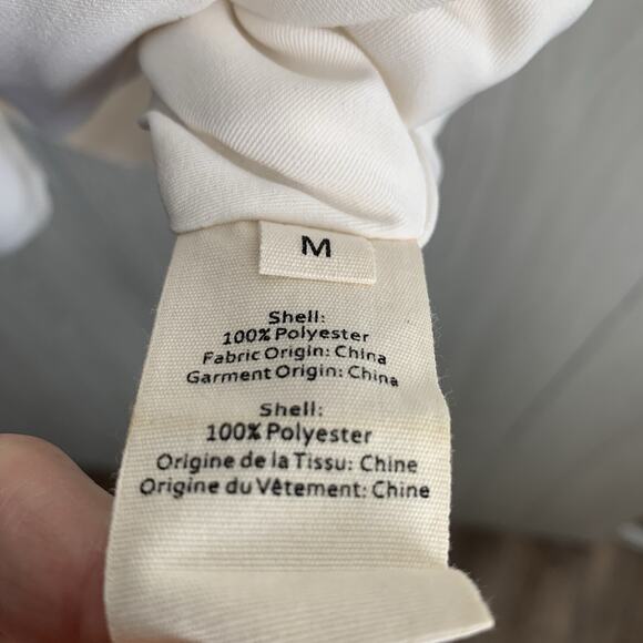 L'Agence Cream Ivory V-Neck Wrap Sleeveless Cap Sleeve Top Medium - Picture 6 of 6